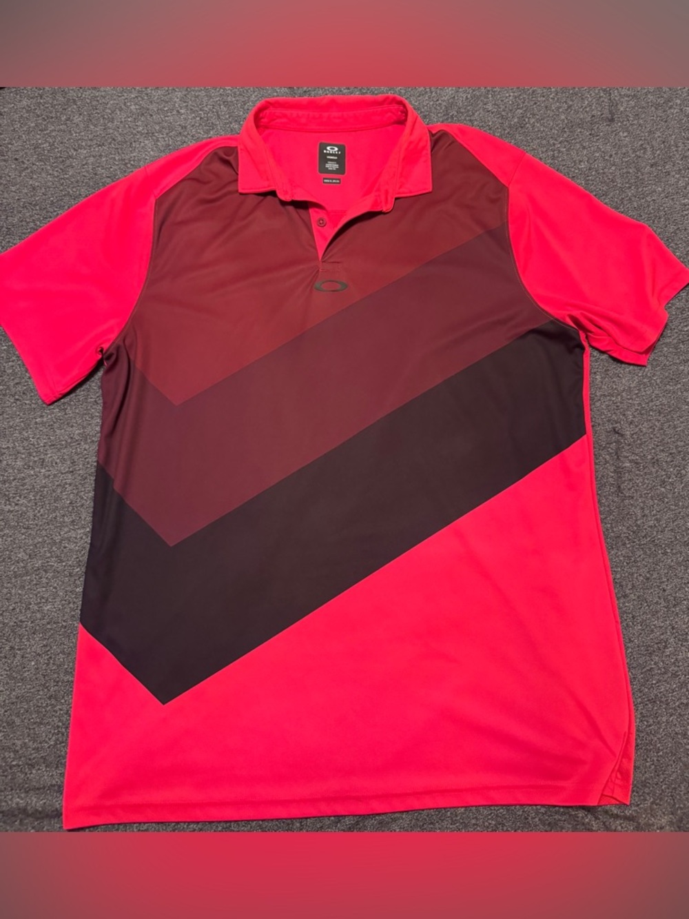 Men’s Red Oakley Red Golf Polo - Sz XL
